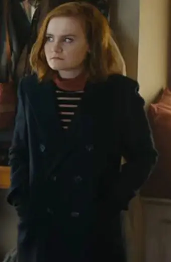 Morgan Turner Martha Jumanji The Next Level Black Trench Coat jumanji-morgan-turner-wool-coat