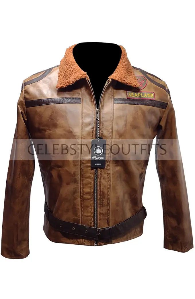 Seaplane McDonough Jumanji Nick Jonas Brown Shearling Jacket jumanji-the-next-level-nick-jonas-jacket