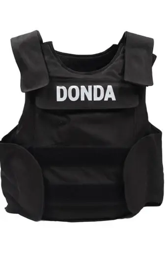 Mens Casual Kanye Omari West Street DONDA Black Cotton Vest kanye-omari-west-donda-vest