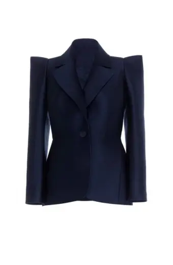 Killing Eve TV Series Villanelle Jodie Comer Blue Wool Blazer