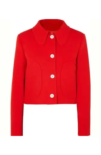 Villanelle Killing Eve TV Series Jodie Comer Red Wool Jacket