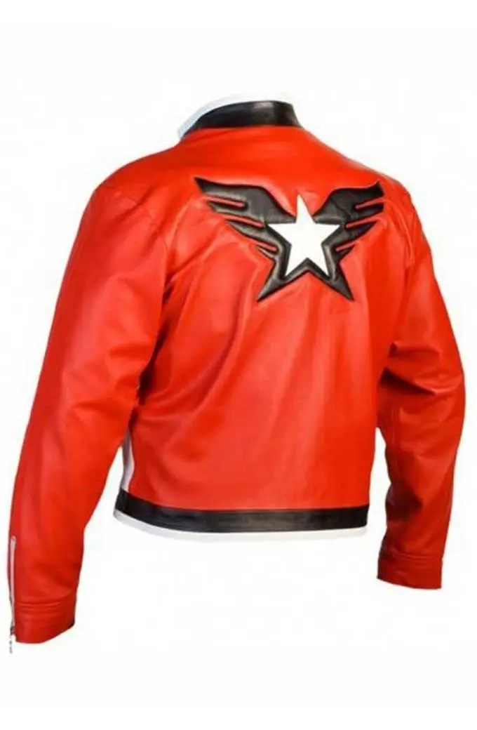 Rock Howard The King Of Fighters Red White Cosplay Jacket rock-howard-the-king-of-fighters-jacket