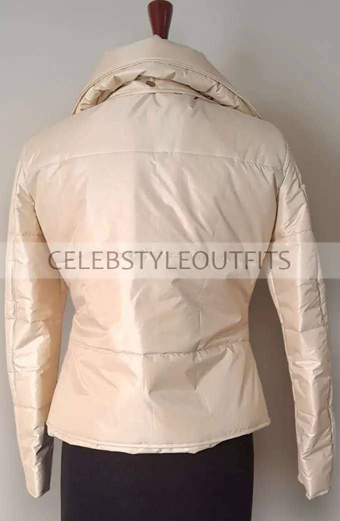 Kylie Jenner White Bomber Parachute Puffer Quilted Jacket kylie-jenner-bomber-jacket