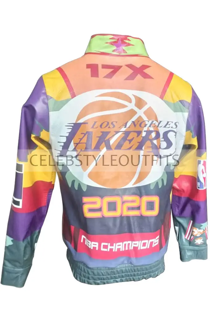 Jeff Hamilton Los Angeles Lakers Purple Bomber Leather Jacket los-angeles-lakers-jeff-hamilton-bomber-jacket