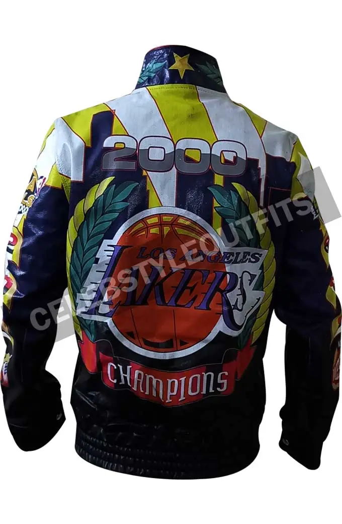 Los Angeles Lakers Champions NBA Jeff Hamilton Biker Jacket nba-los-angeles-lakers-jeff-hamilton-champions-jacket
