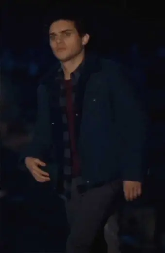 Aria Shahghasemi Landon Kirby Legacies Blue Cotton Jacket landan-legacies-aria-blue-jacket