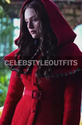 Danielle Rose Russell Hope Mikaelson Legacies Red Hooded Coat