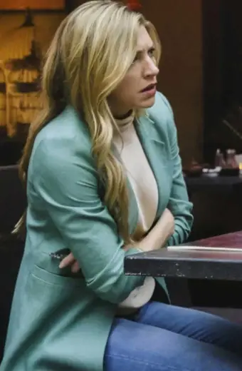 Legends of Tomorrow Jes Macallan Ava Sharpe Blue Wool Blazer