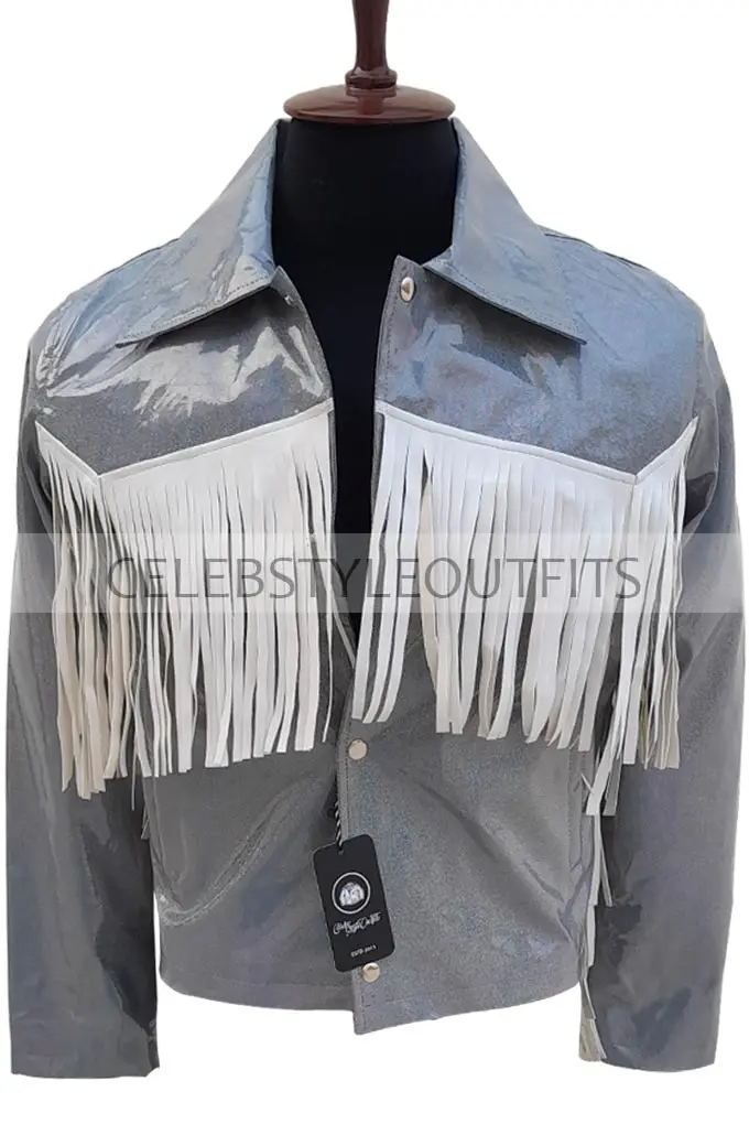 Lil Nas X Buzzfeed Internet Live Silver Holographic Jacket lil-nas-x-buzzfeed-internet-live-jacket