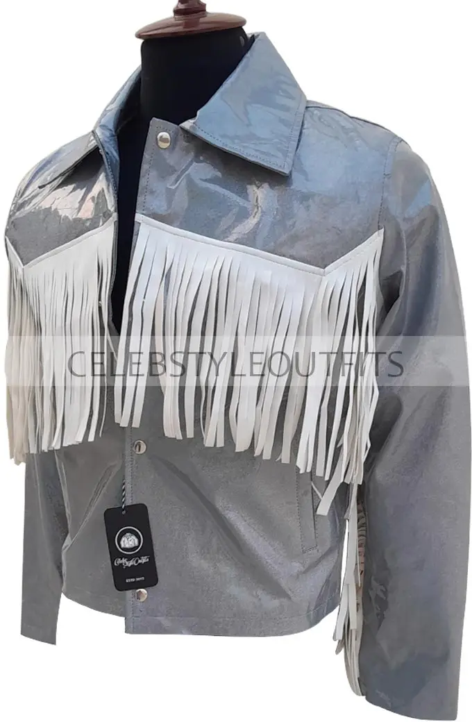 Lil Nas X Buzzfeed Internet Live Silver Holographic Jacket lil-nas-x-buzzfeed-internet-live-jacket