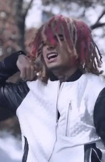 Flex Like Ouu Lil Pump Quilted Black and White Leather Jacket