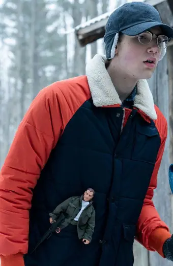 Coby Bird Locke And Key Rufus Whedon Blue Puffer Jacket