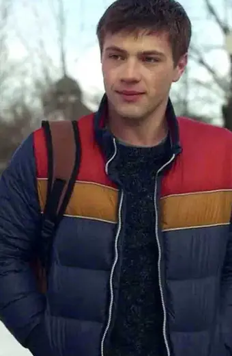 Tyler Locke Connor Jessup Locke And Key Quilted Puffer Jacket locke-and-key-connor-blue-jacket