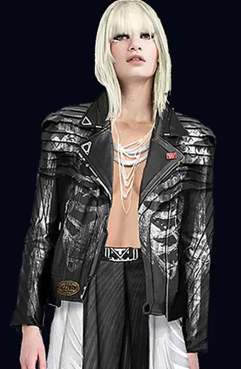 Ivrina Love Death Robots Christine Adams Black Quilted Jacket