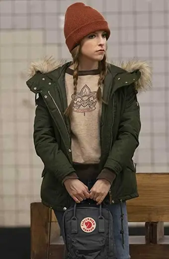 Darby Carter Anna Kendrick Love Life Green Fur Hooded Jacket
