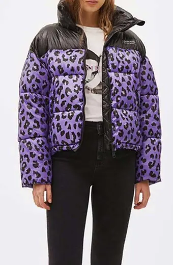 Zoe Chao Sara Yang Love Life Purple Parachute Puffer Jacket