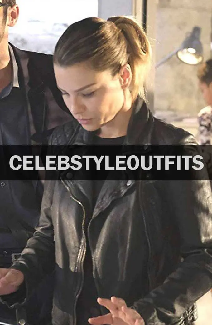 Lauren German Chloe Decker Lucifer Biker Black Leather Jacket lucifer-chloe-decker-black-leather-jacket