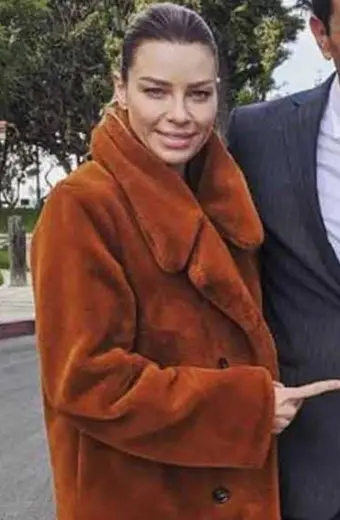 Lucifer Lauren German Chloe Decker Brown Fur Trench Coat