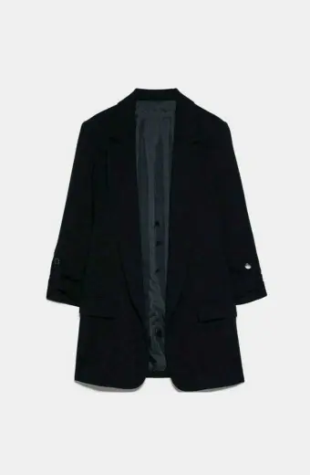 Lauren German Lucifer TV Show Chloe Decker Black Wool Blazer