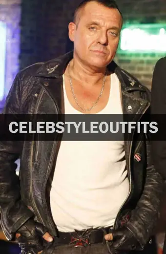 Lucifer Tom Sizemore Hank Cutter Biker Black Bomber Jacket