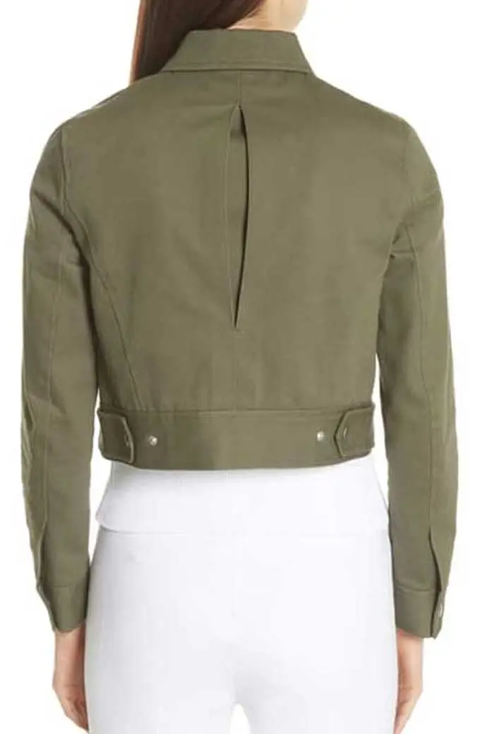 Macgyver Desi Nguyen Levy Tran Cropped Green Cotton Jacket levy-tran-macgyver-cropped-jacket