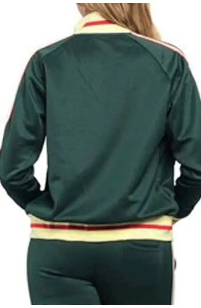 Danielle Aimee Carrero Maid TV Show Green Fleece Track Jacket maid-aimee-carrero-jacket