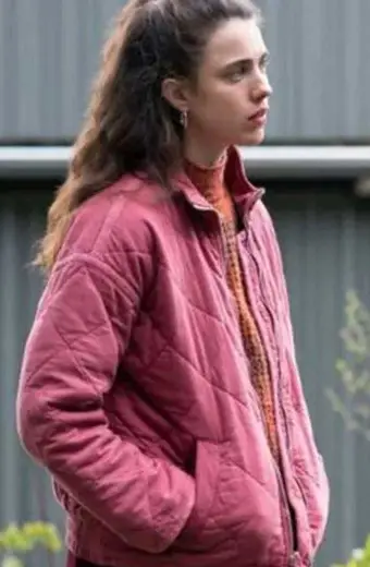 Margaret Qualley Alex Maid Pink Polyester Quilted Jacket