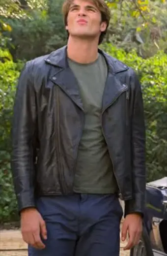 The Kissing Booth Jacob Elordi Noah Flynn Black Biker Jacket