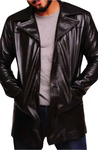 The Wire Dominic West Jimmy Leather Coat