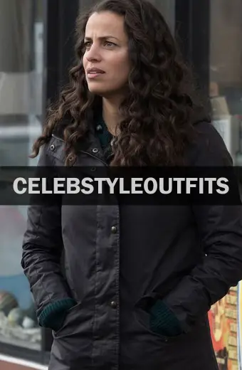 Athena Karkanis Manifest TV Show Grace Stone Black Hooded Coat