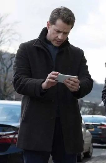 Ben Stone Josh Dallas Manifest TV Series Black Wool Blend Coat