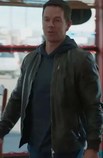 Spenser Confidential Mark Wahlberg Bomber Brown Leather Jacket