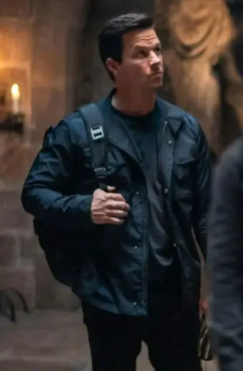 Mark Wahlberg Victor Sullivan Uncharted Black Cotton Jacket
