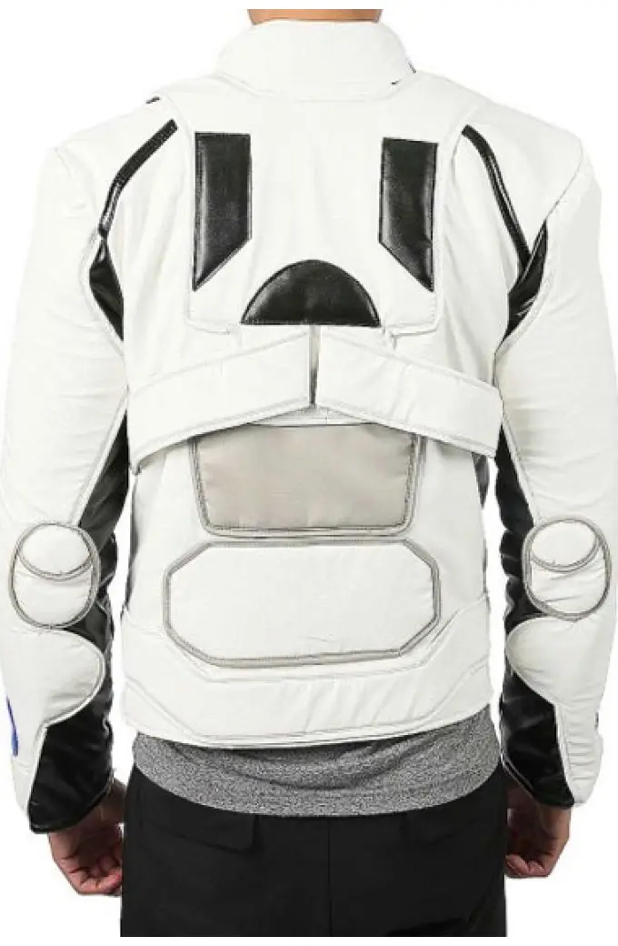 Mass Effect Gaming Liam Kosta Cosplay White Leather Jacket liam-kosta-mass-effect-jacket