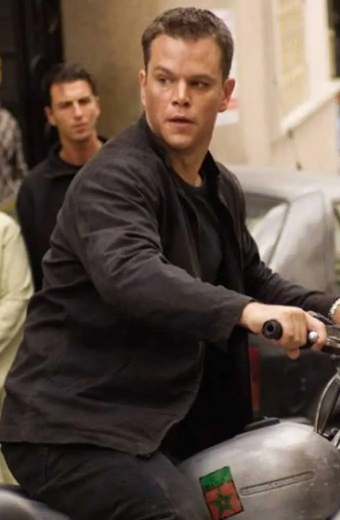 Bourne Ultimatum Jason Bourne Matt Damon Black Cotton Jacket the-bourne-ultimatum-jason-bourne-jacket