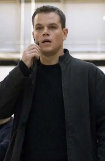 Matt Damon Bourne Ultimatum Jason Bourne Black Cotton Jacket