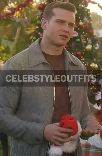 Oliver Stark Evan Buckley 9-1-1 TV Series Grey Wool Jacket
