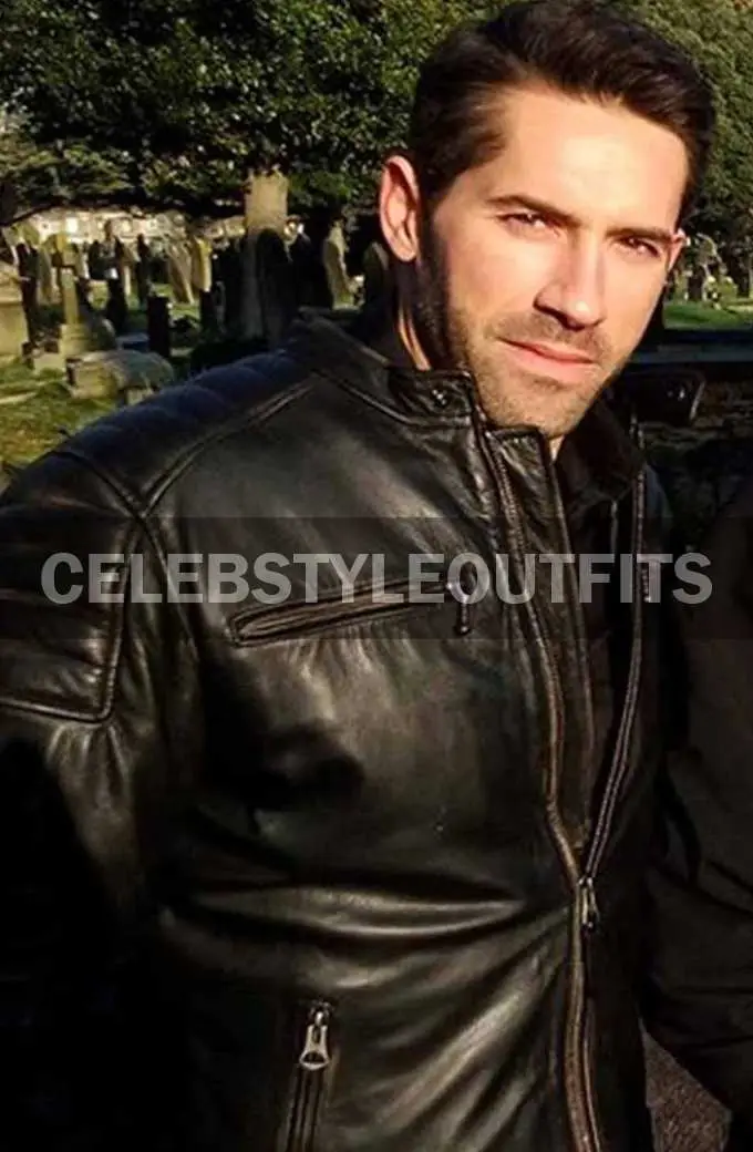 Scott Adkins Mike Fallon Accident Man Black Leather Jacket scott-adkins-accident-man-jacket