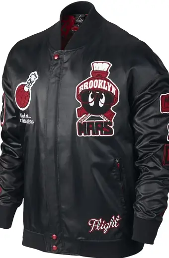 Marvin The Martian Air Jordan Bomber Leather Jacket