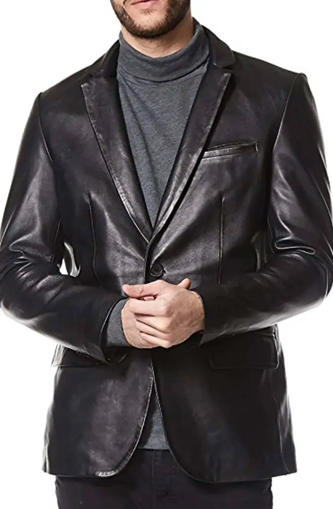 Alex O'Loughlin Moonlight Black Leather Blazer moonlight-mick-st-john-black-blazer