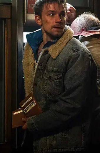 Alexander Petrov Piotr Anna Blue Denim Fur Lined Jacket