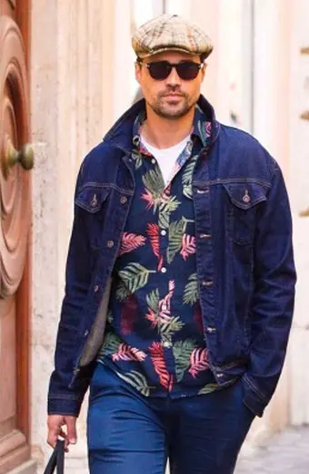 Fox 11 Los Angeles Brett Dalton Bomber Blue Denim Jacket