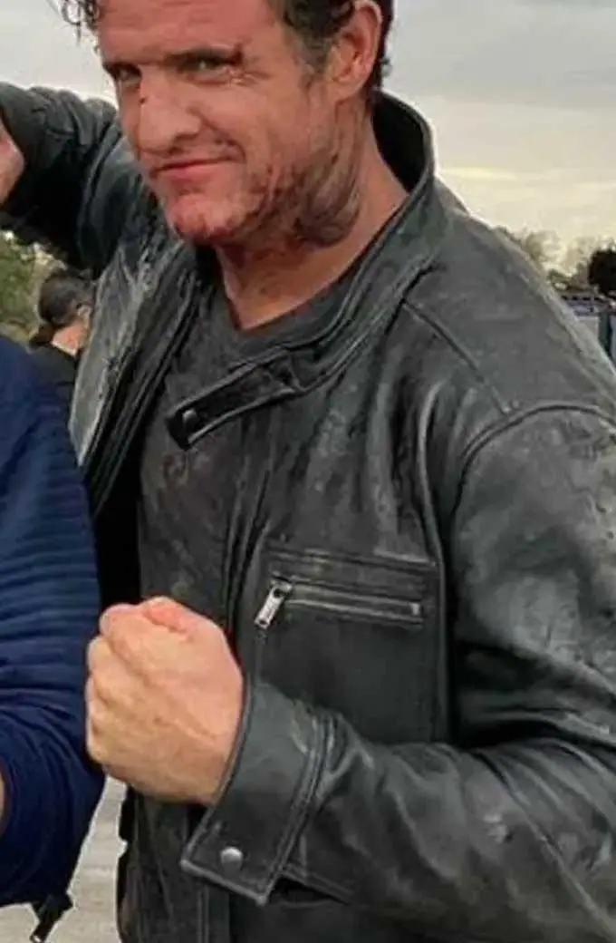 Scott Hunter Deacon Glass Castle Falls Black Leather Jacket scott-adkins-castle-falls-jacket