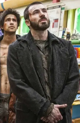 Chris Evans Snowpiercer Curtis Everett Black Wool Trench Coat