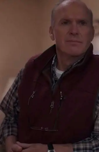 Michael Keaton Samuel Finnix Dopesick TV Show Maroon Wool Vest