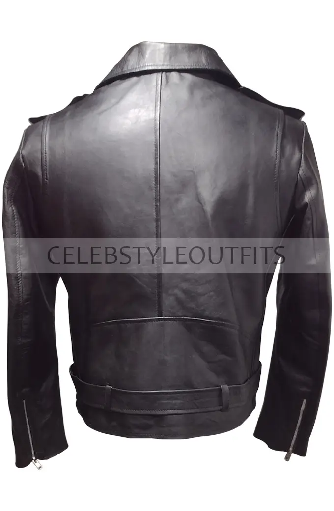 Grease Kenickie Murdoch Jeff Conaway Bomber Black Biker Jacket grease-jeff-conaway-black-leather-jacket