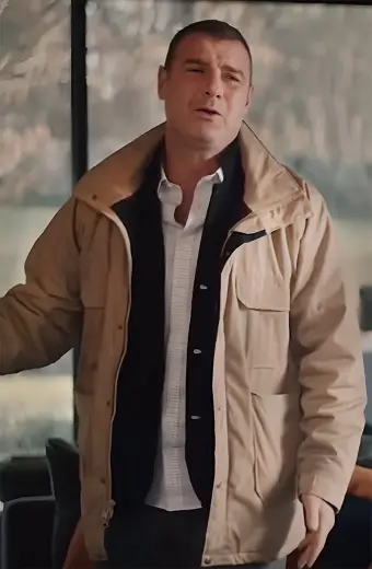 Drew Hagel Human Capital Liev Schreiber Beige Cotton Jacket