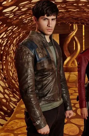Cameron Cuffe Seg El Krypton Brown Cosplay Leather Jacket