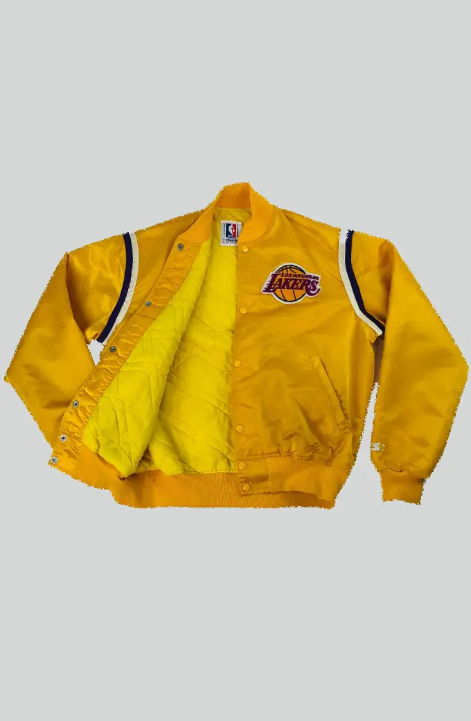 Los Angeles Lakers NBA Starter Varsity Purple Bomber Jacket nba-los-angeles-lakers-starter-varsity-bomber-jacket
