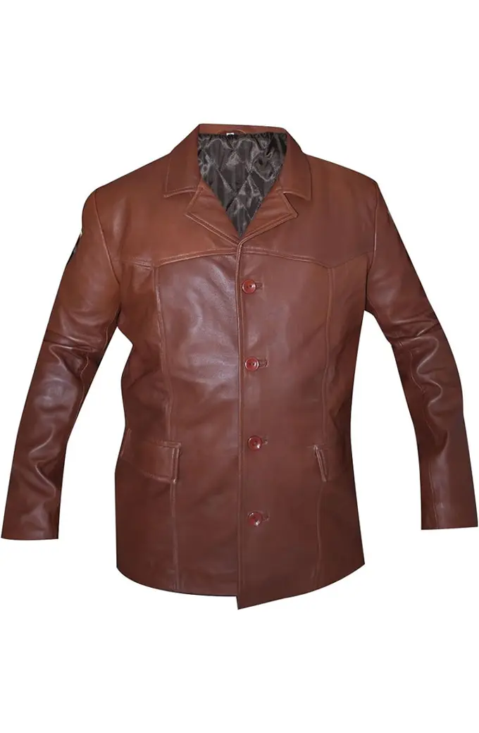 Lou Diamond Phillips Longmire Brown Leather Jacket longmire-henry-standing-brown-jacket